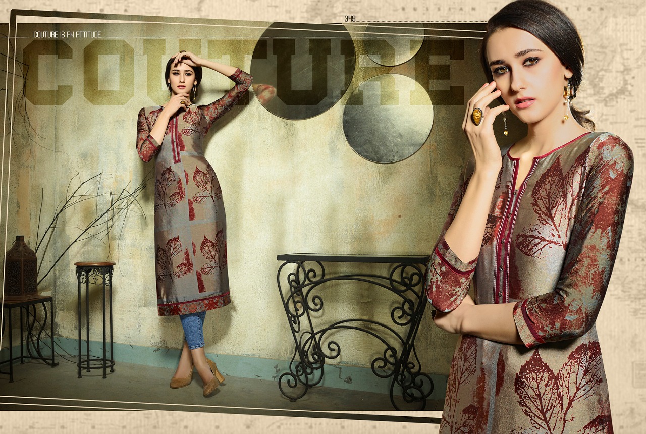 Dark Fantasy Vol-5 By Kajree Fashion 341 To 352 Series Designer Beautiful Stylish Fancy Colorful Party Wear & Ethnic Wear & Ready To Wear Rangoli Georgette Printed Kurtis At Wholesale Price