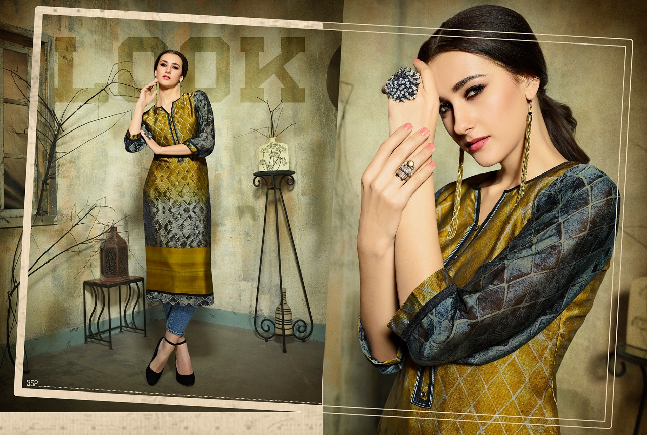 Dark Fantasy Vol-5 By Kajree Fashion 341 To 352 Series Designer Beautiful Stylish Fancy Colorful Party Wear & Ethnic Wear & Ready To Wear Rangoli Georgette Printed Kurtis At Wholesale Price
