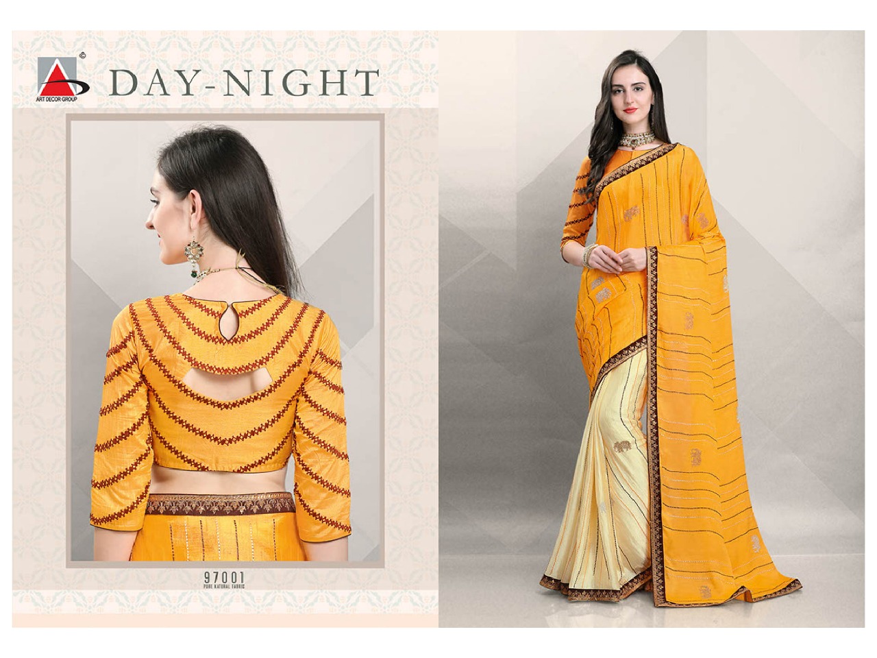 Day Night By Fashid Wholesale 97001 To 97012 Series Indian Traditional Wear Collection Beautiful Stylish Fancy Colorful Party Wear & Occasional Wear Pure Natural Fabric Sarees At Wholesale Price