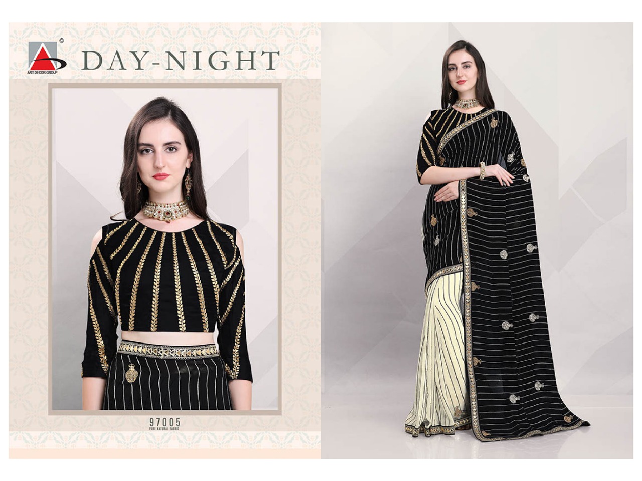 Day Night By Fashid Wholesale 97001 To 97012 Series Indian Traditional Wear Collection Beautiful Stylish Fancy Colorful Party Wear & Occasional Wear Pure Natural Fabric Sarees At Wholesale Price
