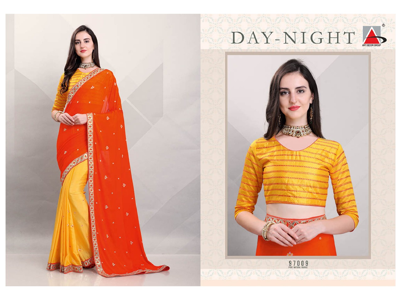 Day Night By Fashid Wholesale 97001 To 97012 Series Indian Traditional Wear Collection Beautiful Stylish Fancy Colorful Party Wear & Occasional Wear Pure Natural Fabric Sarees At Wholesale Price