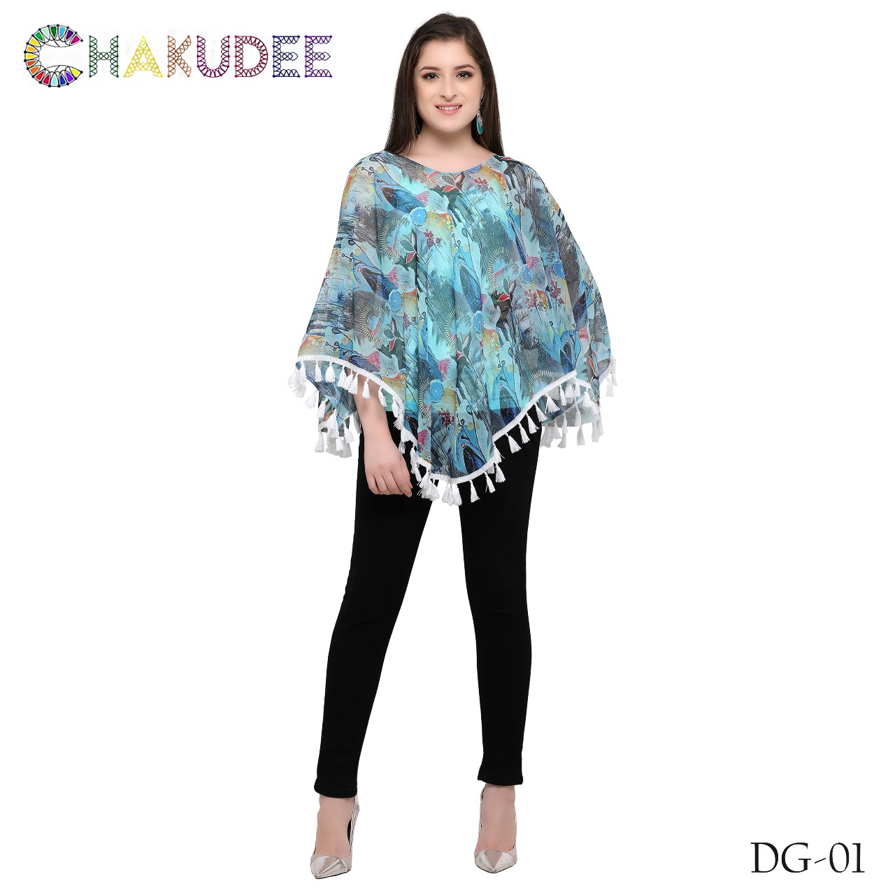 Desi Girl By Chakudee 01 To 13 Series Beautiful Stylish Fancy Colorful Casual Wear & Ethnic Wear Georgette Digital Printed Ponchos At Wholesale Price
