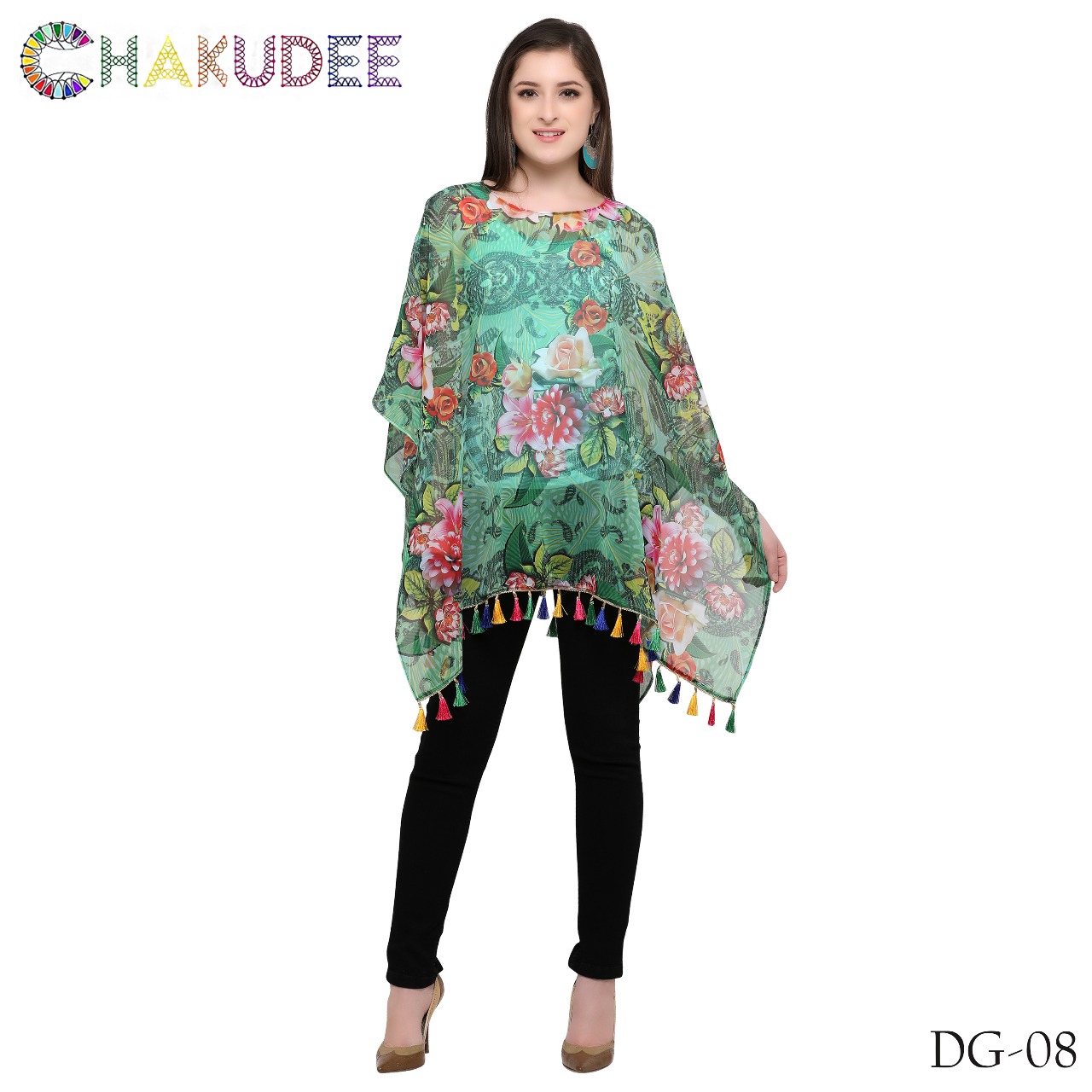 Desi Girl By Chakudee 01 To 13 Series Beautiful Stylish Fancy Colorful Casual Wear & Ethnic Wear Georgette Digital Printed Ponchos At Wholesale Price