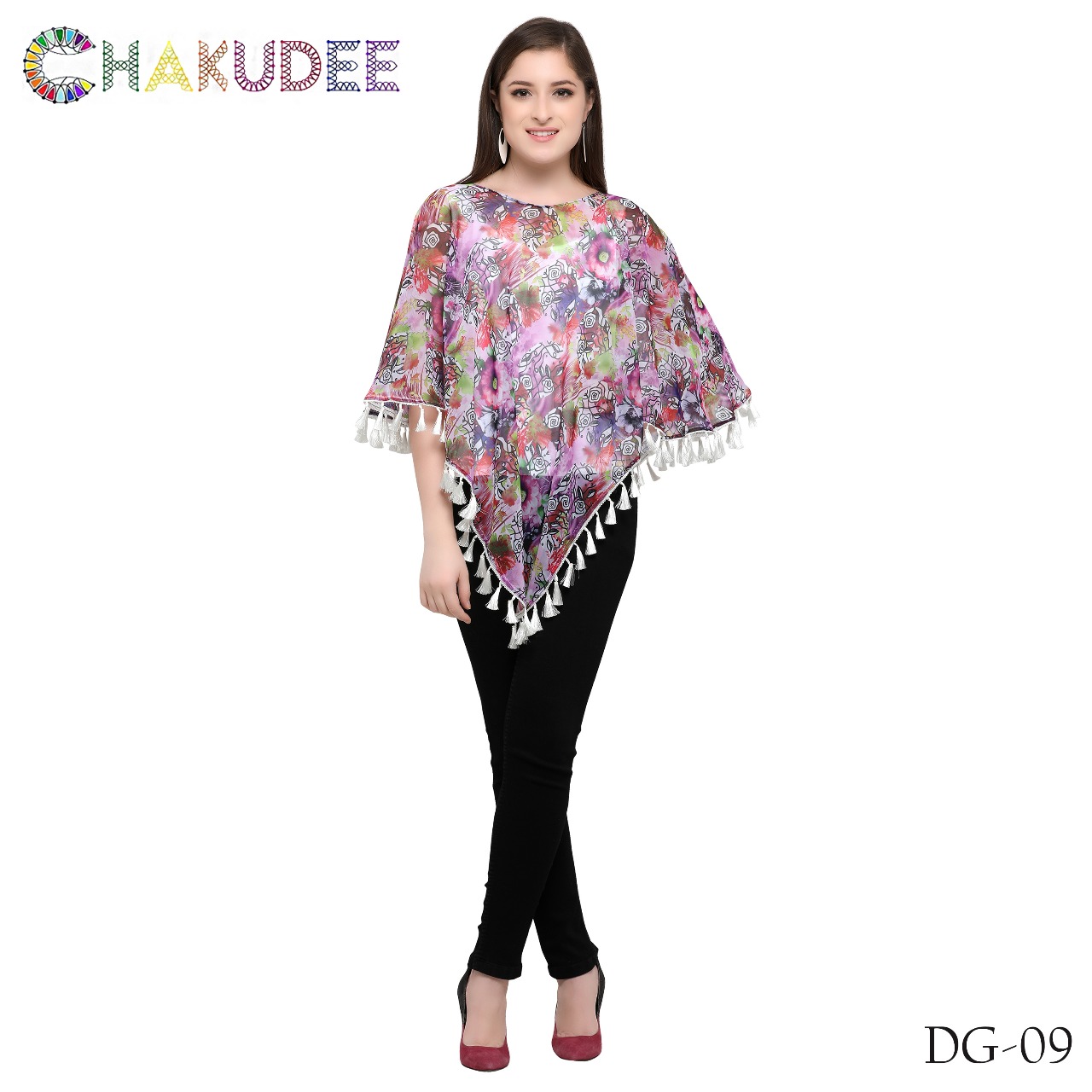 Desi Girl By Chakudee 01 To 13 Series Beautiful Stylish Fancy Colorful Casual Wear & Ethnic Wear Georgette Digital Printed Ponchos At Wholesale Price