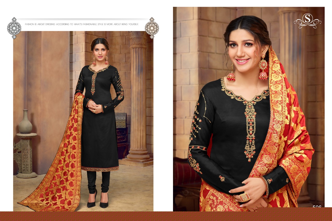 Desi Queen By Smaira Fashion 504 To 512 Series Designer Suits Beautiful Stylish Fancy Colorful Party Wear & Ethnic Wear Pure Cotton Silk With Work Dresses At Wholesale Price
