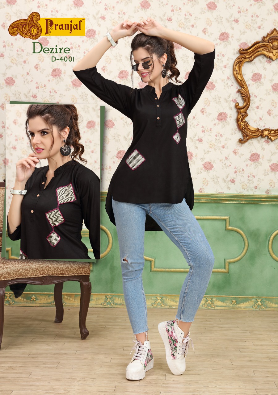 Dezire Vol-4 By Pranjal Creation 4001 To 4009 Series Beautiful Colorful Stylish Fancy Casual Wear & Ethnic Wear & Ready To Wear Heavy Rayon Kurtis At Wholesale Price