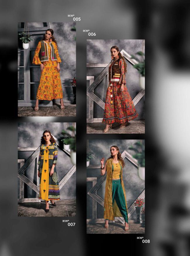 Desire Vol-1 By Ikw 1001 To 1008 Series Beautiful Colorful Stylish Fancy Casual Wear & Ethnic Wear & Ready To Wear Premium Cotton Kurtis At Wholesale Price