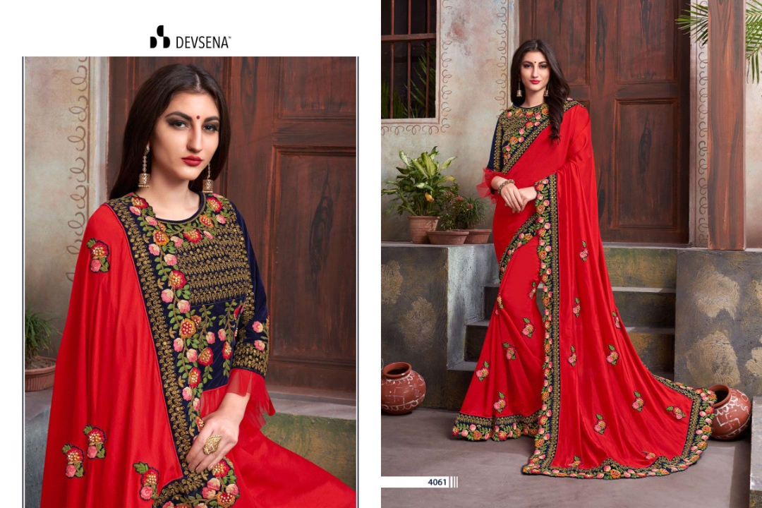 Devsena Vol-6 By Sanjana Designer 4059 To 4069 Series Indian Traditional Wear Collection Beautiful Stylish Fancy Colorful Party Wear & Occasional Wear Fancy Sarees At Wholesale Price