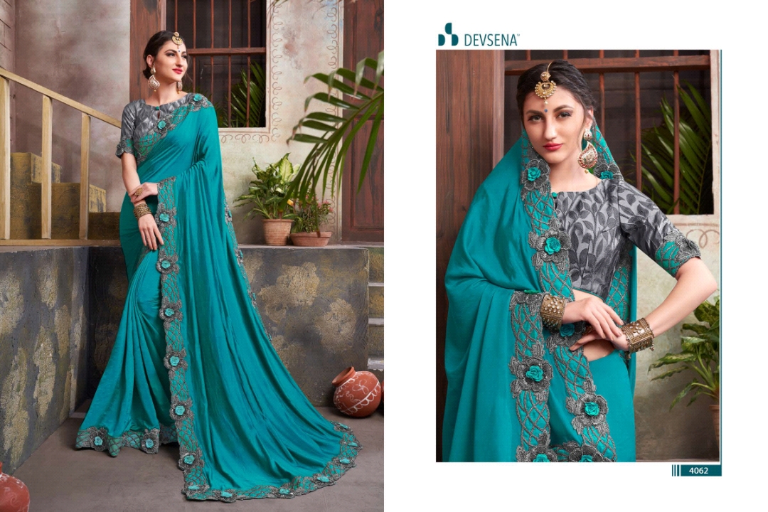 Devsena Vol-6 By Sanjana Designer 4059 To 4069 Series Indian Traditional Wear Collection Beautiful Stylish Fancy Colorful Party Wear & Occasional Wear Fancy Sarees At Wholesale Price