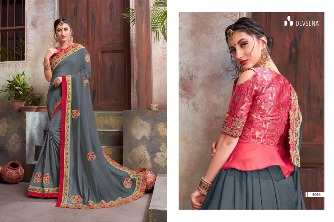 Devsena Vol-6 By Sanjana Designer 4059 To 4069 Series Indian Traditional Wear Collection Beautiful Stylish Fancy Colorful Party Wear & Occasional Wear Fancy Sarees At Wholesale Price