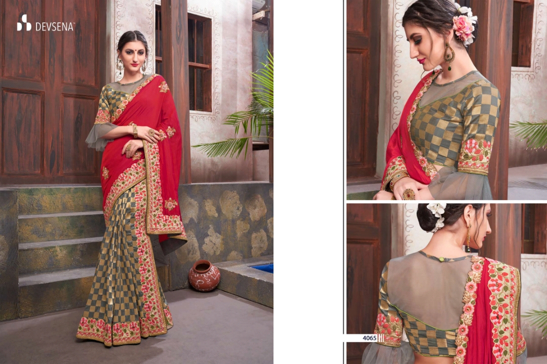Devsena Vol-6 By Sanjana Designer 4059 To 4069 Series Indian Traditional Wear Collection Beautiful Stylish Fancy Colorful Party Wear & Occasional Wear Fancy Sarees At Wholesale Price
