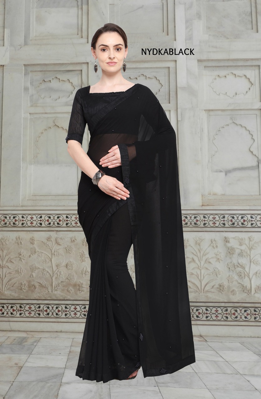 Dhadak By Aasvaa Indian Traditional Wear Collection Beautiful Stylish Fancy Colorful Party Wear & Occasional Wear Chiffon Sarees At Wholesale Price