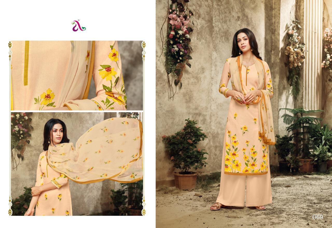Dhara By Angroop Plus 063 To 071 Series Designer Suits Collection Beautiful Stylish Fancy Colorful Party Wear & Occasional Wear Pure Jam Silk Print Dresses At Wholesale Price