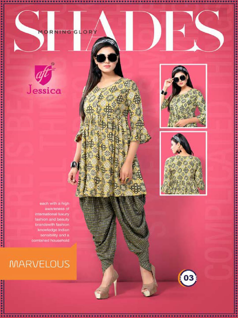 Dhoti Girl Vol-1 By Jessica 01 To 08 Series Beautiful Colorful Stylish Fancy Casual Wear & Ethnic Wear & Ready To Wear Rayon Print Kurtis & Dhoti At Wholesale Price