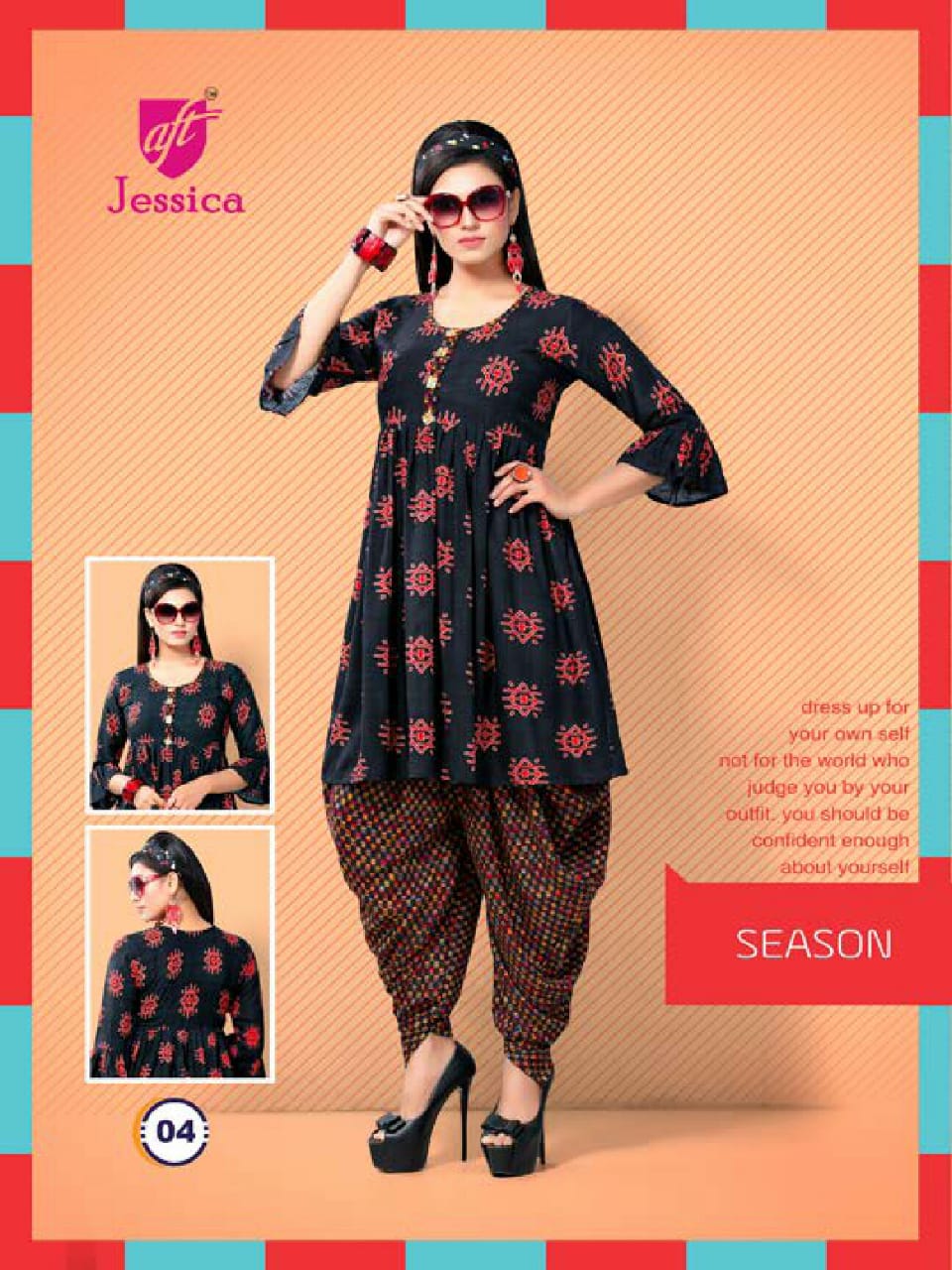 Dhoti Girl Vol-1 By Jessica 01 To 08 Series Beautiful Colorful Stylish Fancy Casual Wear & Ethnic Wear & Ready To Wear Rayon Print Kurtis & Dhoti At Wholesale Price