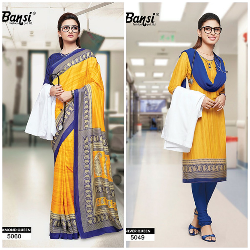 Diamond Queen By Bansi Fashion Indian Traditional Wear Collection Beautiful Stylish Fancy Colorful Party Wear & Occasional Wear Crackle Soft Printed Sarees & Dresses At Wholesale Price