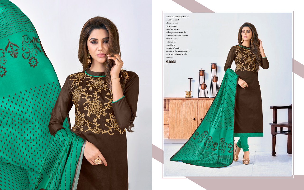 Digital Beauty Vol-94 By B.g Impex 94001 To 92012 Series Beautiful Suits Stylish Fancy Colorful Casual Wear & Ethnic Wear Collection Assam Silk & Cotton Jacquard Embroidered Dresses At Wholesale Price