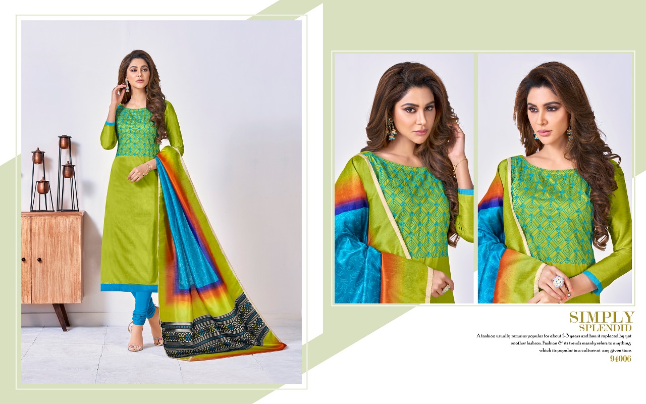 Digital Beauty Vol-94 By B.g Impex 94001 To 92012 Series Beautiful Suits Stylish Fancy Colorful Casual Wear & Ethnic Wear Collection Assam Silk & Cotton Jacquard Embroidered Dresses At Wholesale Price