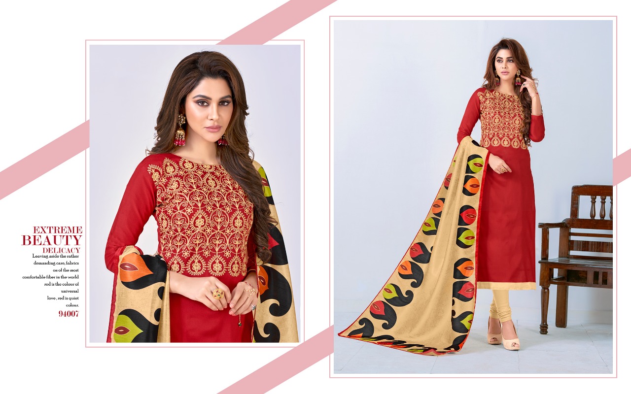 Digital Beauty Vol-94 By B.g Impex 94001 To 92012 Series Beautiful Suits Stylish Fancy Colorful Casual Wear & Ethnic Wear Collection Assam Silk & Cotton Jacquard Embroidered Dresses At Wholesale Price