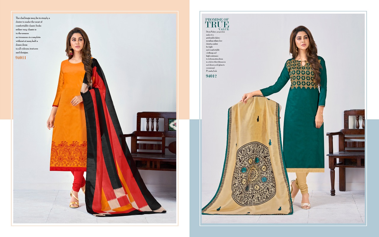 Digital Beauty Vol-94 By B.g Impex 94001 To 92012 Series Beautiful Suits Stylish Fancy Colorful Casual Wear & Ethnic Wear Collection Assam Silk & Cotton Jacquard Embroidered Dresses At Wholesale Price