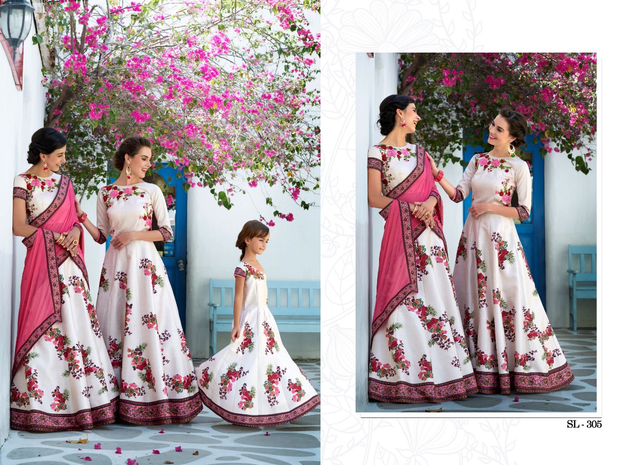 Digital Signature Collection Vol-3 By Aasvaa Sl-301 To Sl-311 Series Designer Beautiful Wedding Collection Occasional Wear & Party Wear Heritage Silk Lehengas At Wholesale Price