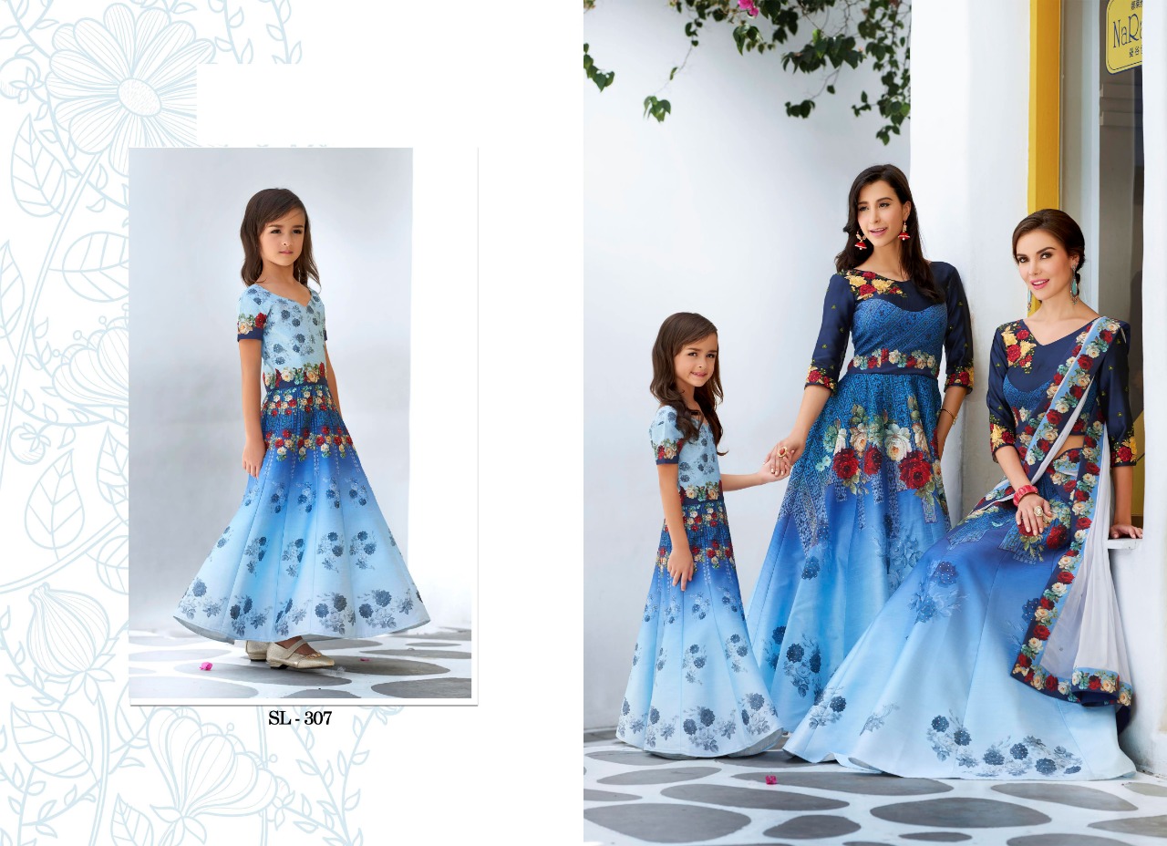 Digital Signature Collection Vol-3 By Aasvaa Sl-301 To Sl-311 Series Designer Beautiful Wedding Collection Occasional Wear & Party Wear Heritage Silk Lehengas At Wholesale Price