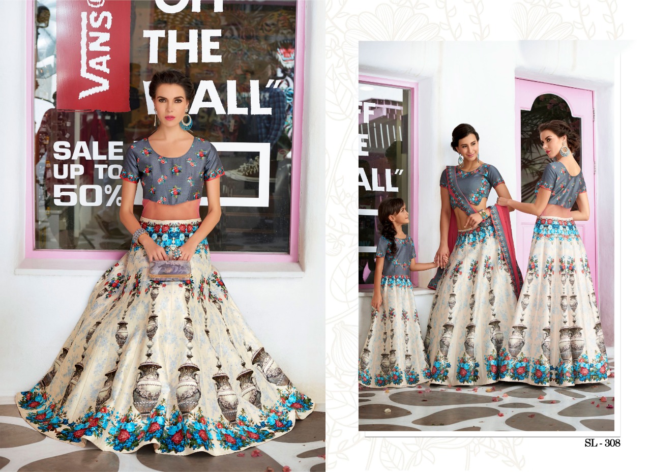 Digital Signature Collection Vol-3 By Aasvaa Sl-301 To Sl-311 Series Designer Beautiful Wedding Collection Occasional Wear & Party Wear Heritage Silk Lehengas At Wholesale Price