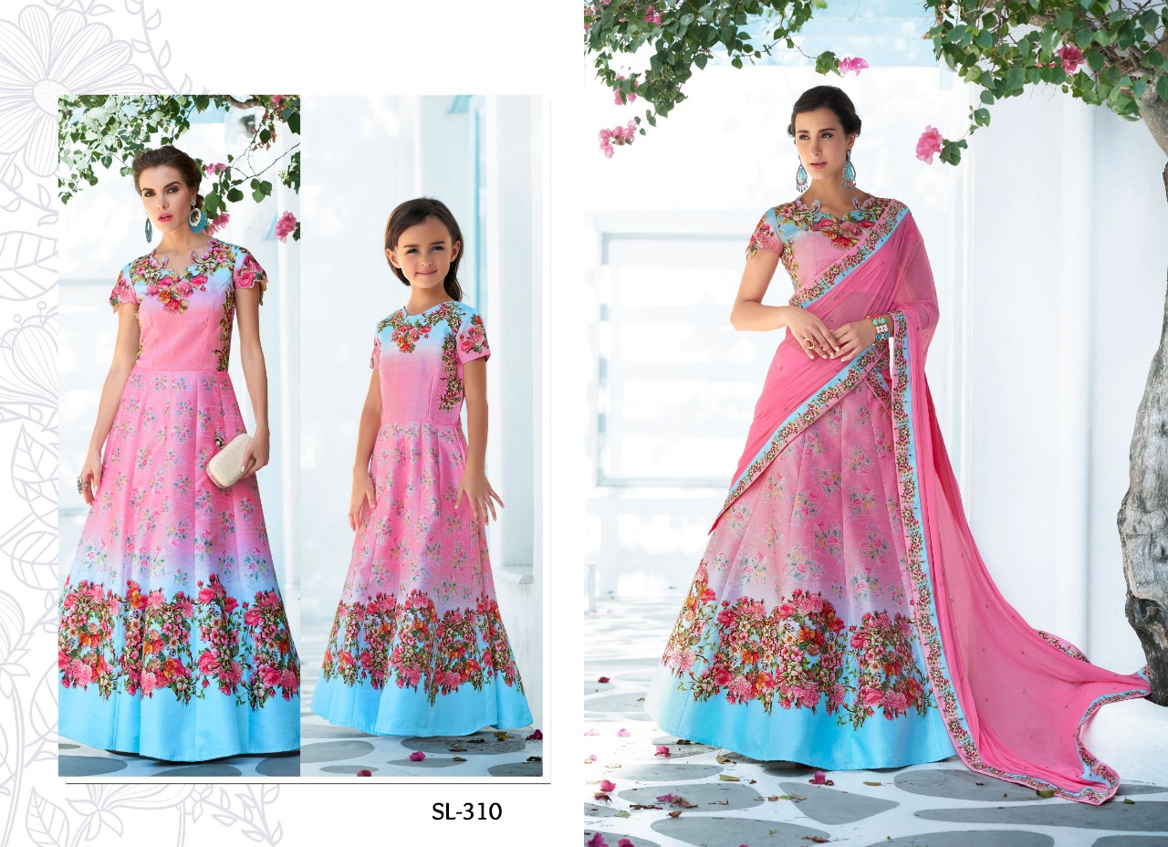 Digital Signature Collection Vol-3 By Aasvaa Sl-301 To Sl-311 Series Designer Beautiful Wedding Collection Occasional Wear & Party Wear Heritage Silk Lehengas At Wholesale Price