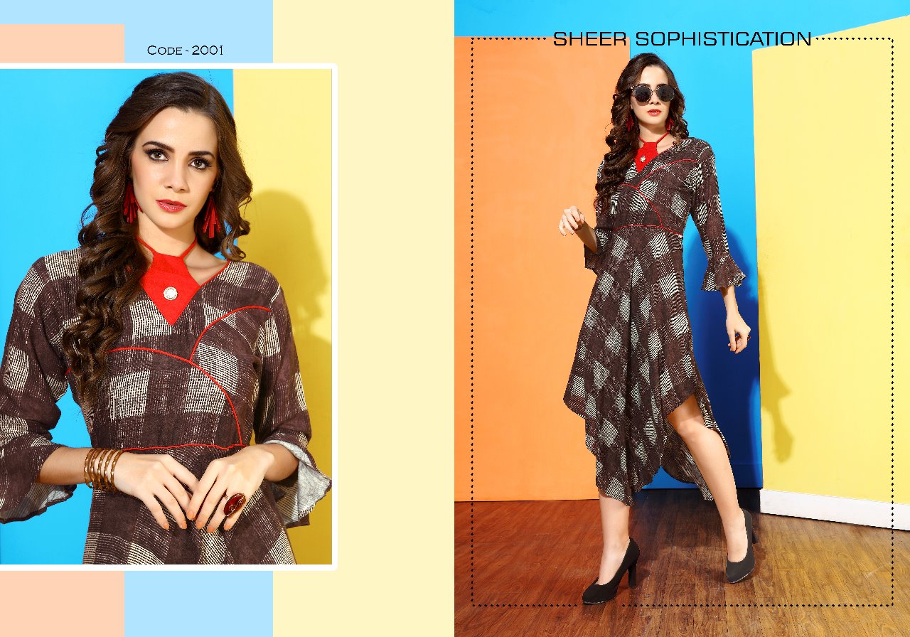 Diva Vol-2 By Poorvi Designer 2001 To 2006 Series Beautiful Colorful Stylish Fancy Casual Wear & Ethnic Wear & Ready To Wear Printed Kurtis At Wholesale Price