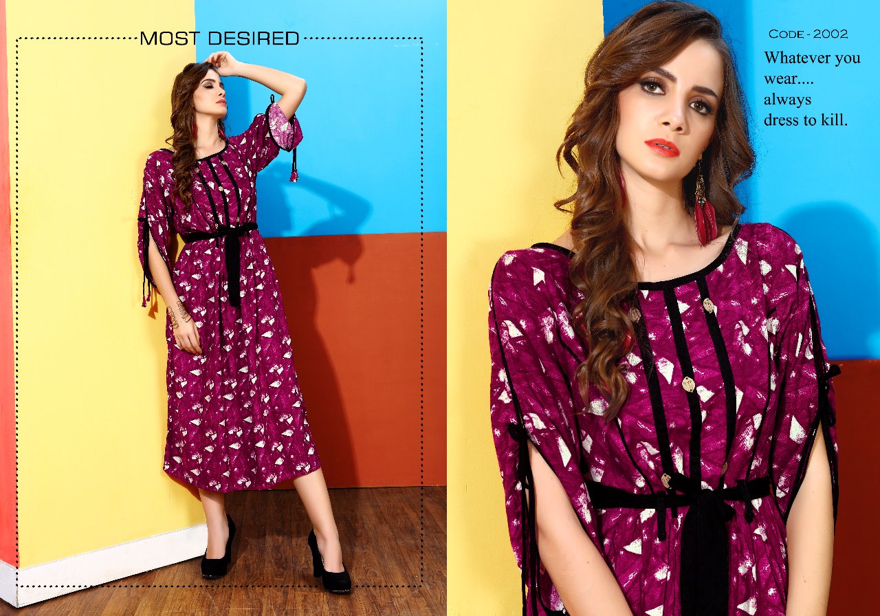 Diva Vol-2 By Poorvi Designer 2001 To 2006 Series Beautiful Colorful Stylish Fancy Casual Wear & Ethnic Wear & Ready To Wear Printed Kurtis At Wholesale Price
