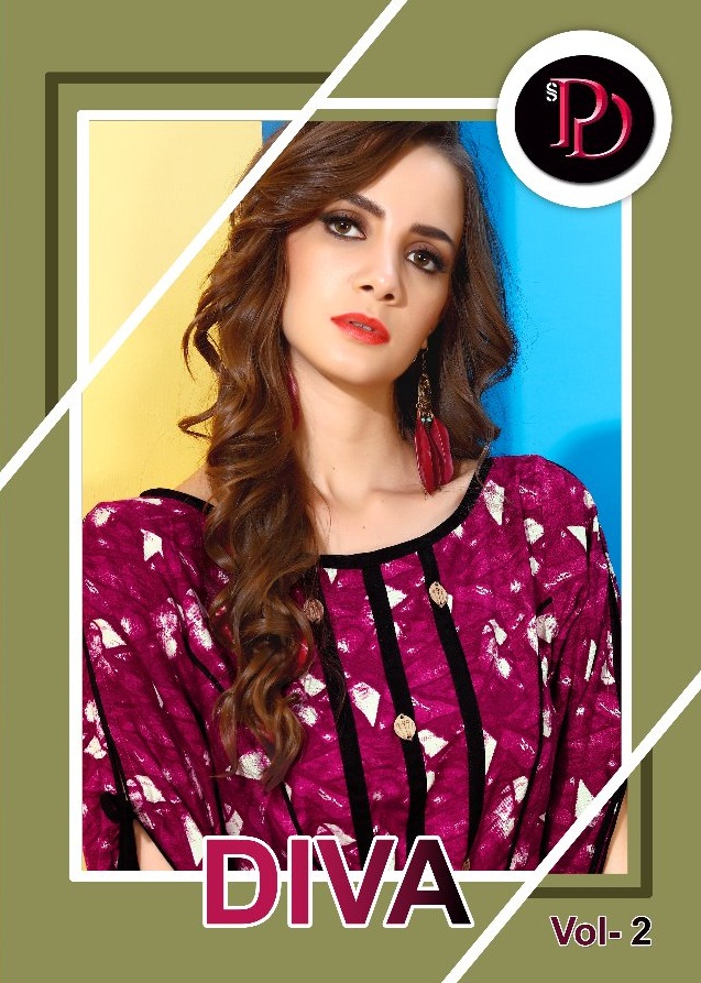 Diva Vol-2 By Poorvi Designer 2001 To 2006 Series Beautiful Colorful Stylish Fancy Casual Wear & Ethnic Wear & Ready To Wear Printed Kurtis At Wholesale Price