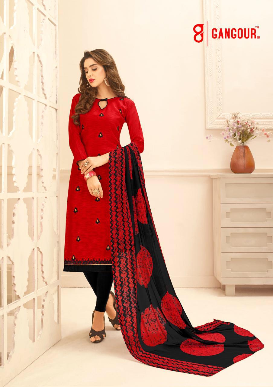 Divyanshi Vol-1 By Gangour 50001 To 50014 Series Beautiful Patiyala Suits Stylish Fancy Colorful Casual Wear & Ethnic Wear Collection Lakda Jacquard Printed Dresses At Wholesale Price
