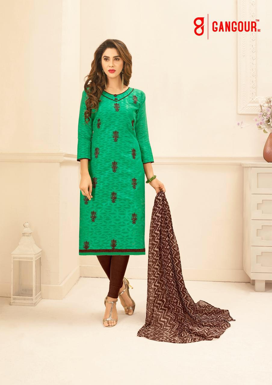 Divyanshi Vol-1 By Gangour 50001 To 50014 Series Beautiful Patiyala Suits Stylish Fancy Colorful Casual Wear & Ethnic Wear Collection Lakda Jacquard Printed Dresses At Wholesale Price