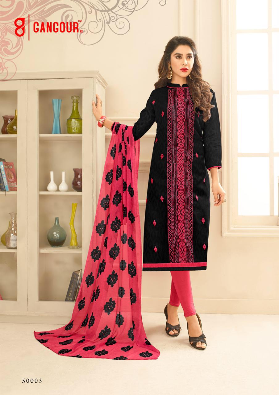 Divyanshi Vol-1 By Gangour 50001 To 50014 Series Beautiful Patiyala Suits Stylish Fancy Colorful Casual Wear & Ethnic Wear Collection Lakda Jacquard Printed Dresses At Wholesale Price