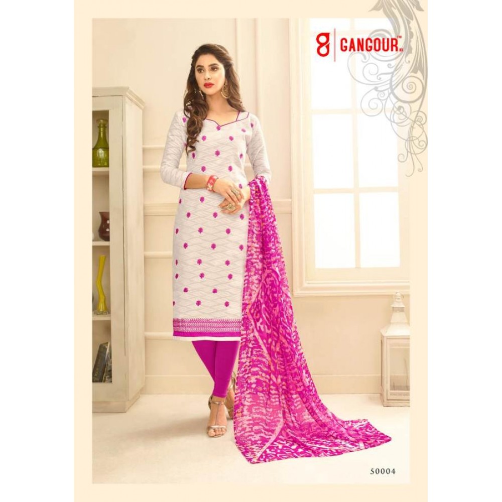 Divyanshi Vol-1 By Gangour 50001 To 50014 Series Beautiful Patiyala Suits Stylish Fancy Colorful Casual Wear & Ethnic Wear Collection Lakda Jacquard Printed Dresses At Wholesale Price