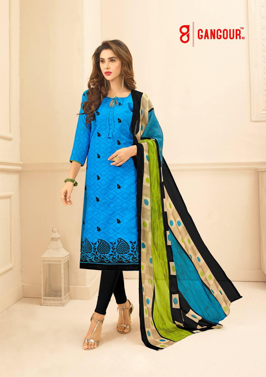 Divyanshi Vol-1 By Gangour 50001 To 50014 Series Beautiful Patiyala Suits Stylish Fancy Colorful Casual Wear & Ethnic Wear Collection Lakda Jacquard Printed Dresses At Wholesale Price