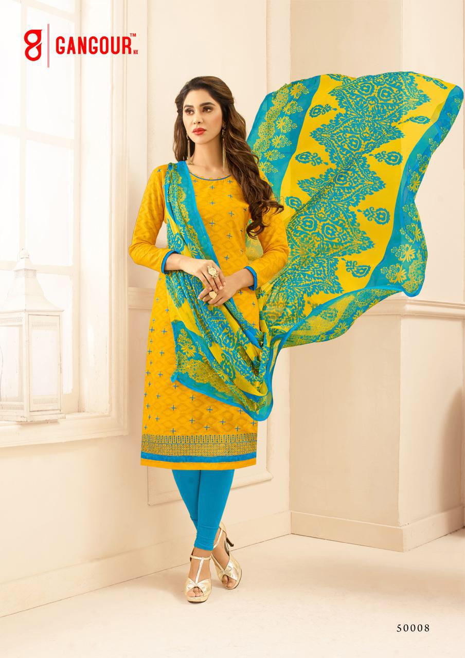 Divyanshi Vol-1 By Gangour 50001 To 50014 Series Beautiful Patiyala Suits Stylish Fancy Colorful Casual Wear & Ethnic Wear Collection Lakda Jacquard Printed Dresses At Wholesale Price