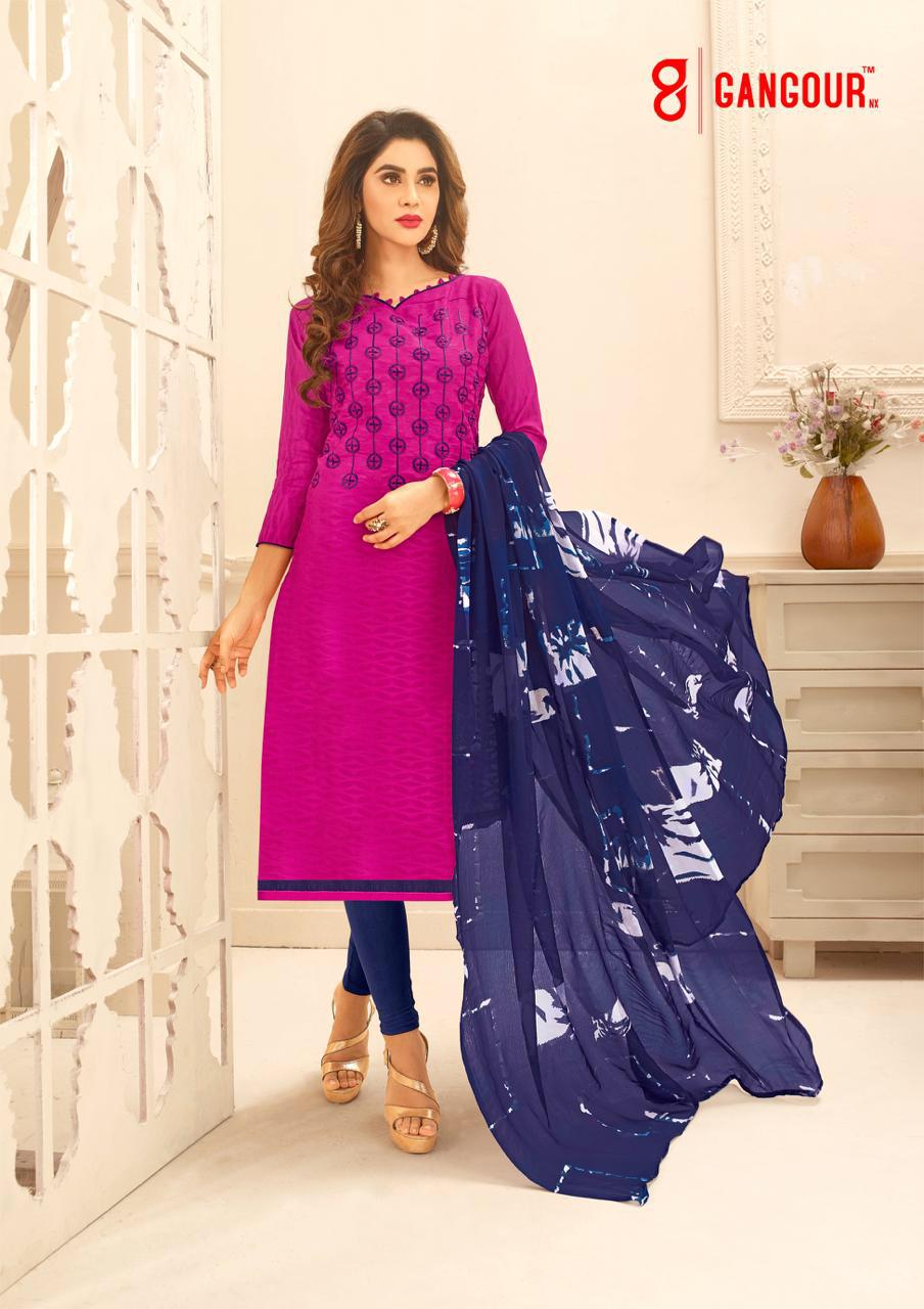 Divyanshi Vol-1 By Gangour 50001 To 50014 Series Beautiful Patiyala Suits Stylish Fancy Colorful Casual Wear & Ethnic Wear Collection Lakda Jacquard Printed Dresses At Wholesale Price
