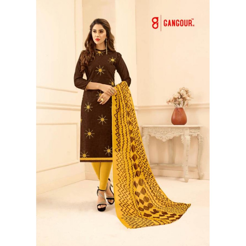 Divyanshi Vol-1 By Gangour 50001 To 50014 Series Beautiful Patiyala Suits Stylish Fancy Colorful Casual Wear & Ethnic Wear Collection Lakda Jacquard Printed Dresses At Wholesale Price