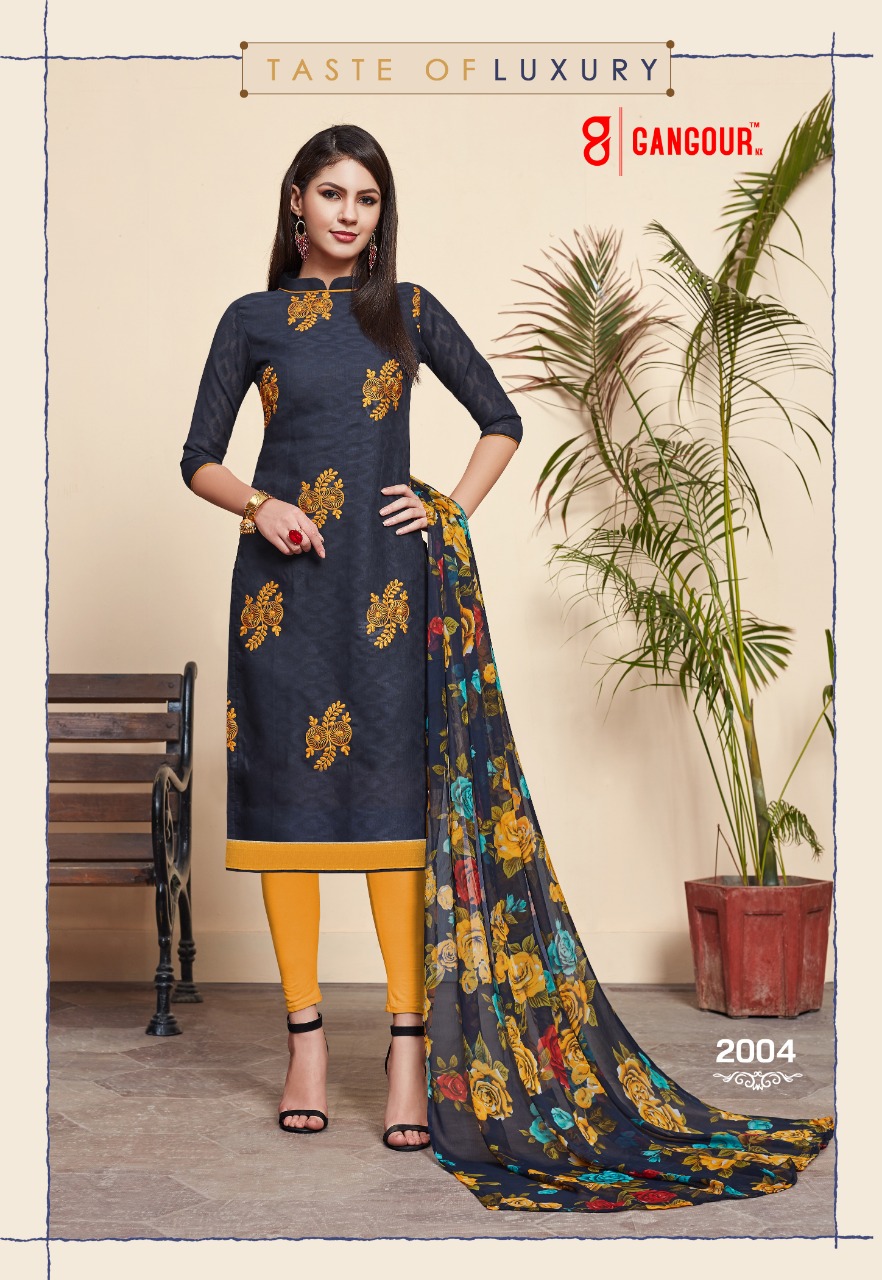 Divyanshi Vol-2 By Gangour 2001 To 2014 Series Beautiful Patiyala Suits Stylish Fancy Colorful Casual Wear & Ethnic Wear Collection Lakda Jacquard Printed Dresses At Wholesale Price