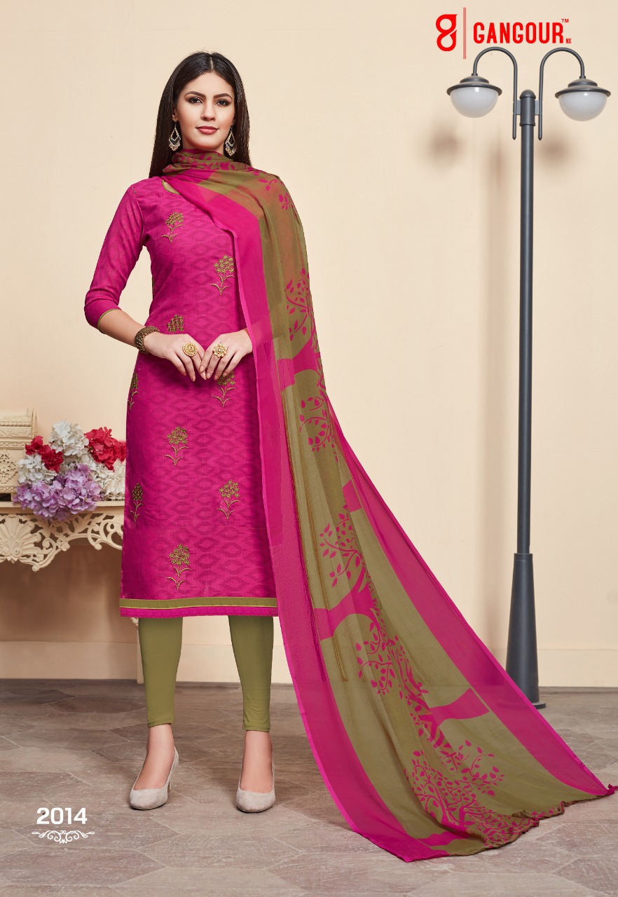 Divyanshi Vol-2 By Gangour 2001 To 2014 Series Beautiful Patiyala Suits Stylish Fancy Colorful Casual Wear & Ethnic Wear Collection Lakda Jacquard Printed Dresses At Wholesale Price