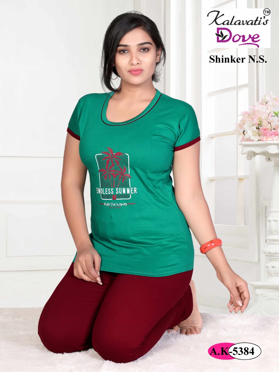 Dove-445 By Kalavati’s 5381 To 5386 Series Beautiful Colorful Stylish Fancy Casual Wear & Ready To Wear Heavy Cotton Hosiery Tops At Wholesale Price
