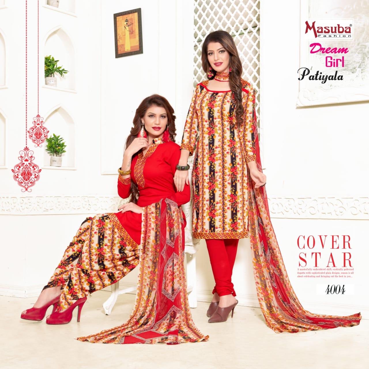 Dream Girl Vol-40 By Masuba Fashion 4001 To 4010 Series Indian Traditional Wear Collection Beautiful Stylish Fancy Colorful Party Wear & Wear Crepe Printed Dress At Wholesale Price