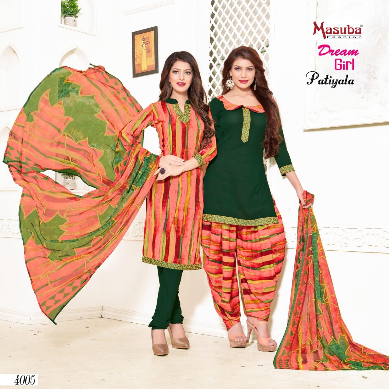 Dream Girl Vol-40 By Masuba Fashion 4001 To 4010 Series Indian Traditional Wear Collection Beautiful Stylish Fancy Colorful Party Wear & Wear Crepe Printed Dress At Wholesale Price