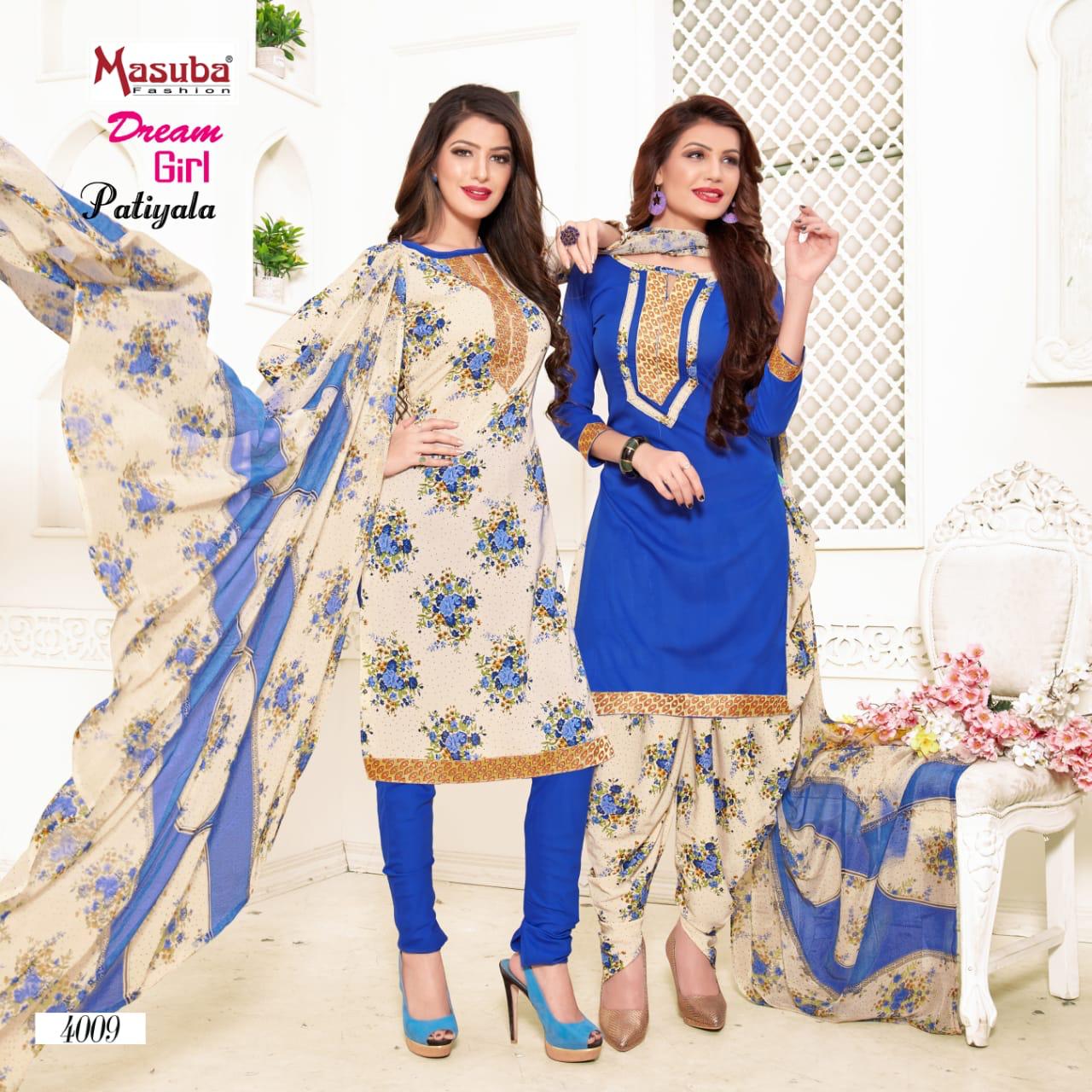 Dream Girl Vol-40 By Masuba Fashion 4001 To 4010 Series Indian Traditional Wear Collection Beautiful Stylish Fancy Colorful Party Wear & Wear Crepe Printed Dress At Wholesale Price