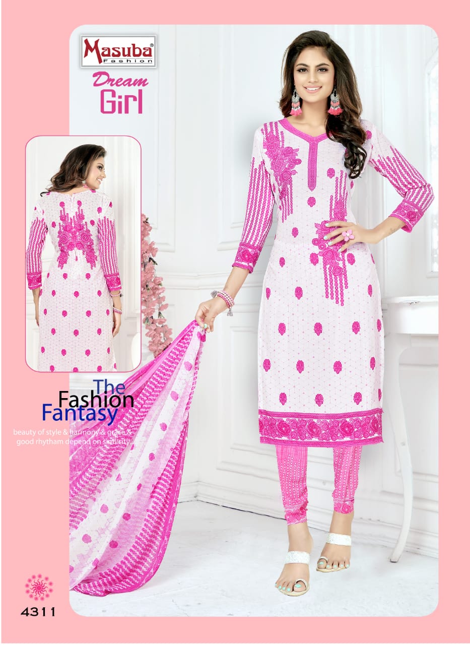 Dream Girl Vol-43 By Masuba Fashion 4301 To 4316 Series Indian Traditional Wear Collection Beautiful Stylish Fancy Colorful Party Wear & Wear Crepe Printed Dress At Wholesale Price
