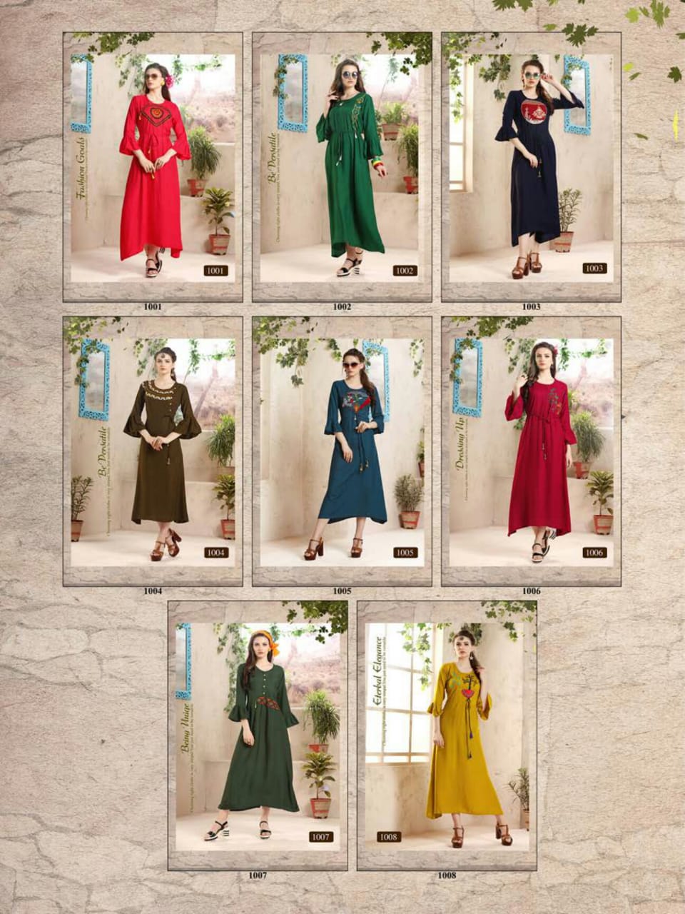 Dream Girl By Jagdamba 1001 To 1008 Series Beautiful Stylish Colorful Fancy Party Wear & Ethnic Wear & Ready To Wear Rayon Printed Kurtis At Wholesale Price