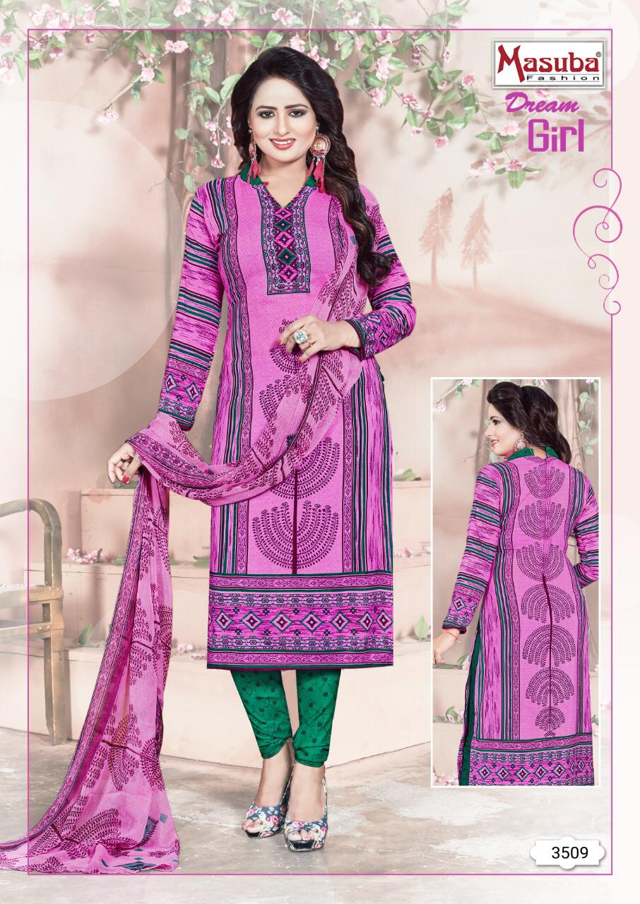 Dream Girl Vol-35 By Masuba Fashion 3501 To 3516 Series Indian Traditional Wear Collection Beautiful Stylish Fancy Colorful Party Wear & Wear Crepe Printed Dress At Wholesale Price