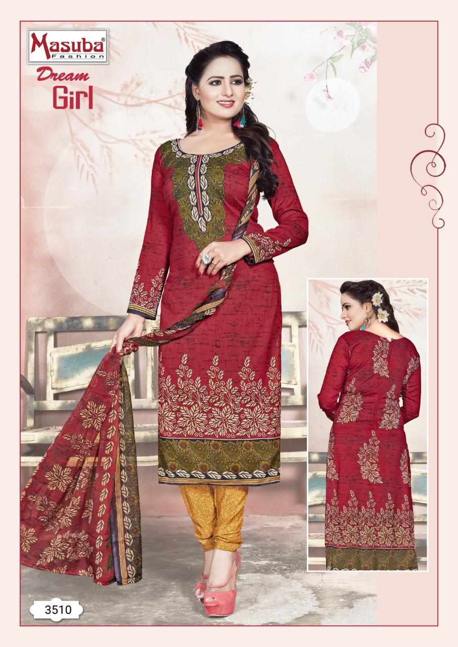 Dream Girl Vol-35 By Masuba Fashion 3501 To 3516 Series Indian Traditional Wear Collection Beautiful Stylish Fancy Colorful Party Wear & Wear Crepe Printed Dress At Wholesale Price