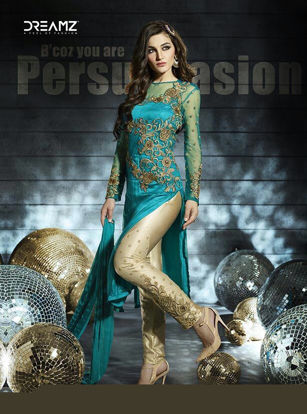 Dreamz 5002 Colours By Dreamz Designer Beautiful Stylish Fancy Colorful Collection Party Wear & Occasional Wear Georgette & Net Embroidered Dresses At Wholesale Price